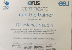 Orsi Academy certificate
